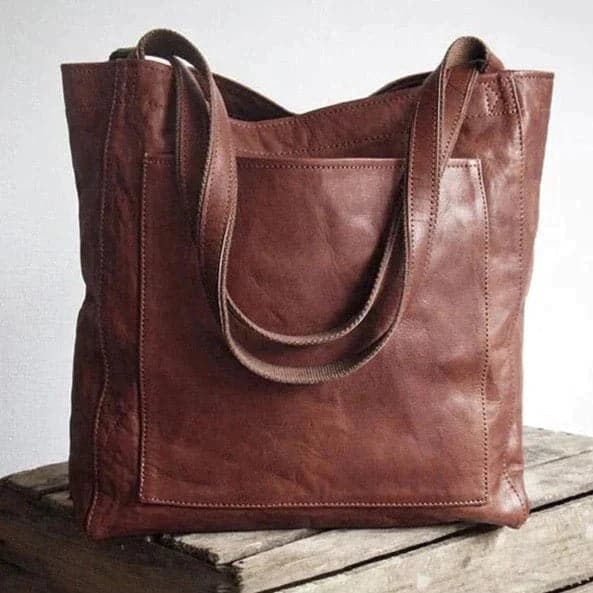 Bolso tote Juliette de piel estructurada | Bolso tote de lona para el hombro
