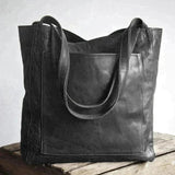 Bolso tote Juliette de piel estructurada | Bolso tote de lona para el hombro
