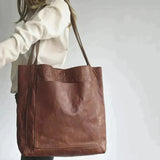 Bolso tote Juliette de piel estructurada | Bolso tote de lona para el hombro