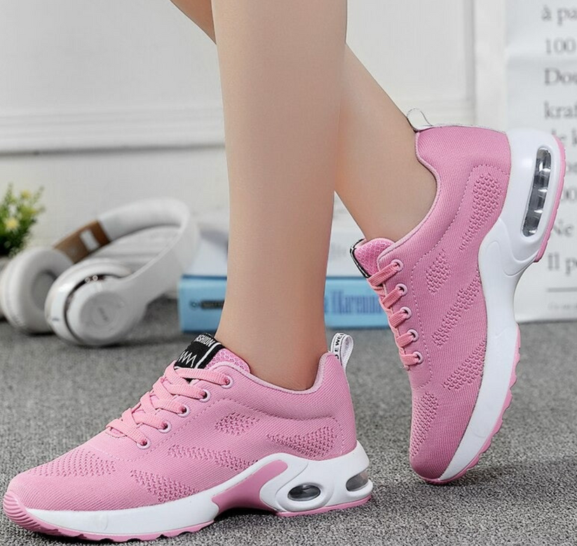 Zapatillas deportivas para mujer - Transpirables y ligeras - Comodidad y amortiguación - Cordones ajustables