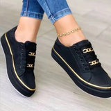 Zapatillas deportivas de mujer Cina: elegancia con un toque dorado