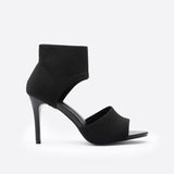 Sandalias de tacón alto para mujer - Punta abierta - Correa ajustable en el tobillo - Elegantes y modernas