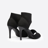 Sandalias de tacón alto para mujer - Punta abierta - Correa ajustable en el tobillo - Elegantes y modernas