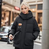 Chaqueta de invierno acolchada para mujer, cómoda, elegante y duradera.