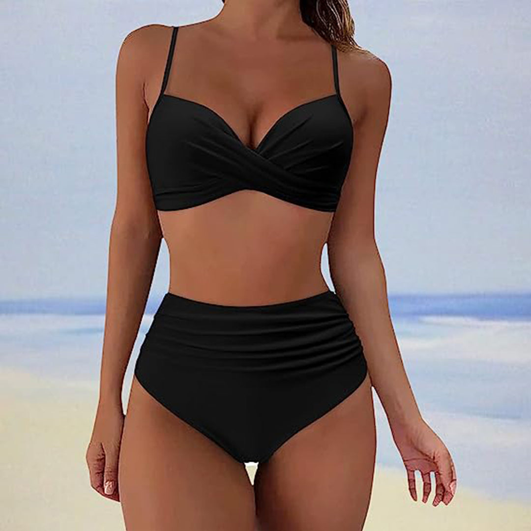 Aimée - Bikini elegante de cintura alta