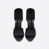 Sandalias de tacón alto para mujer - Punta abierta - Correa ajustable en el tobillo - Elegantes y modernas