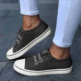 Zapatillas sin cordones para mujer - Cómodas - Lona transpirable - Suela de goma