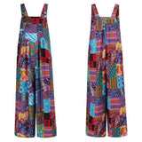 Mono de mujer - Suelto y fluido - Patchwork bohemio - Sin mangas con bolsillos