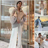 Vestido de satén drapeado, elegante y sofisticado para mujer