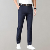 Pantalones chinos para hombre – Corte ajustado – Algodón suave – Tiro bajo – Estilo business casual