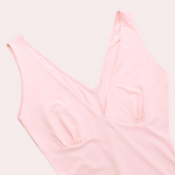 Vestido de noche para mujer - Sin mangas - Escote en V - Abertura elegante