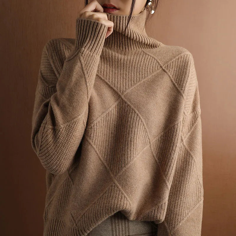 Marcelle | Suéter de cuello alto grueso