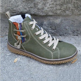 Zapatillas altas para mujer - Forro cálido - Suela de goma antideslizante - Estilo casual