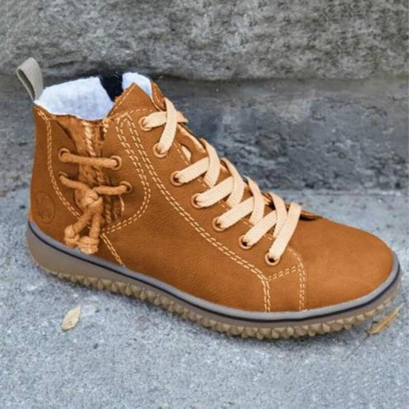 Zapatillas altas para mujer - Forro cálido - Suela de goma antideslizante - Estilo casual
