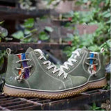 Zapatillas altas para mujer - Forro cálido - Suela de goma antideslizante - Estilo casual