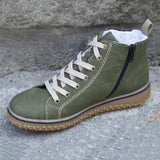 Zapatillas altas para mujer - Forro cálido - Suela de goma antideslizante - Estilo casual