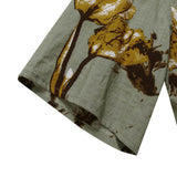 Vestido largo para mujer - Corte holgado - Mangas cortas - Cuello redondo - Estampado floral