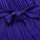 Mono de mujer - Espalda abierta plisada - Corte elegante de pierna ancha - Cinturón ajustable