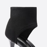 Sandalias de tacón alto para mujer - Punta abierta - Correa ajustable en el tobillo - Elegantes y modernas