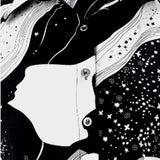Blusa de mujer - Corte entallado - Mangas largas - Estampado abstracto - Elegante y chic