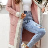Elegante cárdigan de terciopelo de felpa de doble cara para mujer.