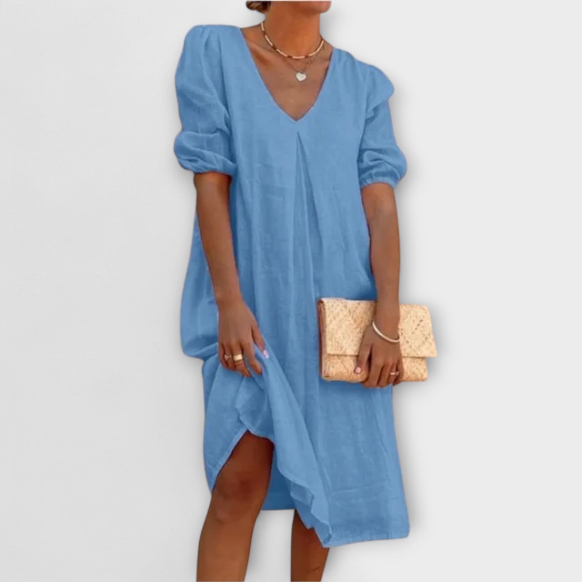 Fanny - Vestido de verano elegante con detalles de ganchillo