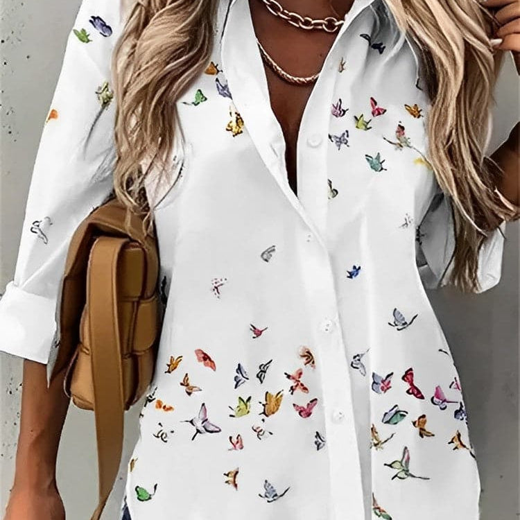 Iva - Blusas blancas de alta calidad con hermosos estampados.