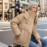 Chaqueta de invierno acolchada para mujer, cómoda, elegante y duradera.