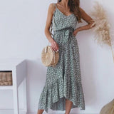 Miranda - Elegante vestido largo de verano con tirantes finos