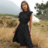 Simone - Elegante vestido de verano con volantes