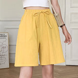 Shorts de algodón para mujer - Cintura elástica - Clásicos y cómodos