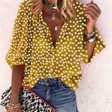 Naomi - Blusa con estampado floral de moda
