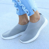 Zapatillas de mujer - Malla técnica - Sin cordones - Corte vasco