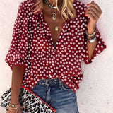 Naomi - Blusa con estampado floral de moda