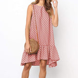 Ladina - Elegante vestido de verano con estampado de lunares