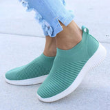 Zapatillas de mujer - Malla técnica - Sin cordones - Corte vasco