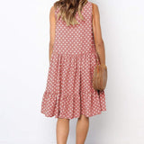 Ladina - Elegante vestido de verano con estampado de lunares