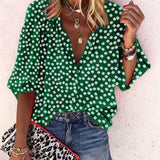 Naomi - Blusa con estampado floral de moda
