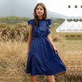 Simone - Elegante vestido de verano con volantes