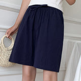 Shorts de algodón para mujer - Cintura elástica - Clásicos y cómodos