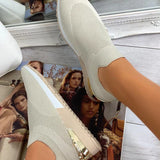 Zapatillas deportivas para mujer - Comodidad sin cordones - Malla transpirable - Suela antideslizante