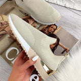 Zapatillas deportivas para mujer - Comodidad sin cordones - Malla transpirable - Suela antideslizante