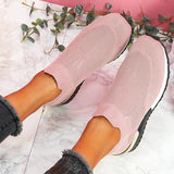 Zapatillas deportivas para mujer - Comodidad sin cordones - Malla transpirable - Suela antideslizante