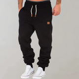 Pantalones de jogging para hombre – Corte relajado – Tejido de punto suave – Puños elásticos
