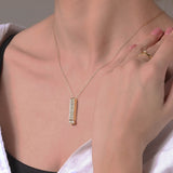 Collar de Barra Amor Eterno "I Love You"