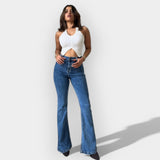 Barbora - Jeans de campana de cintura alta