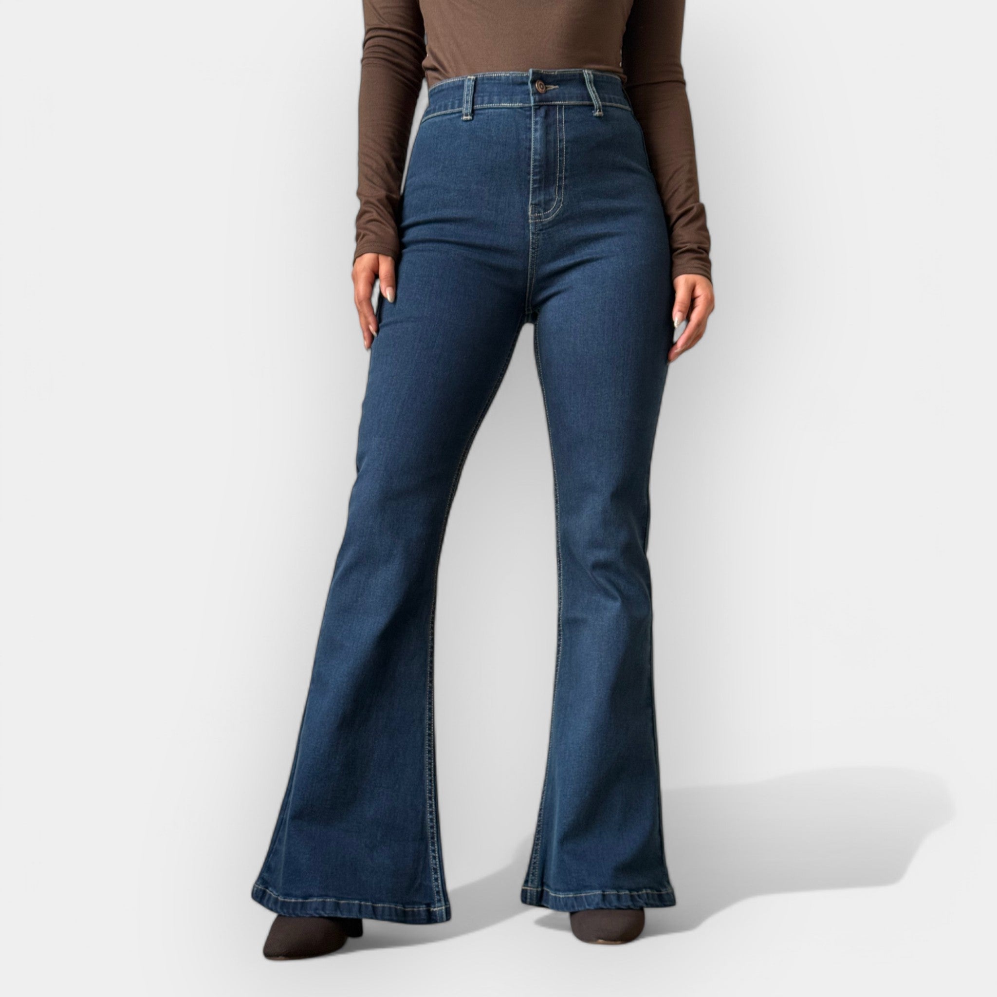 Barbora - Jeans de campana de cintura alta