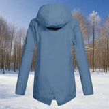 Impermeable con capucha para mujer, elegante, resistente a la intemperie y cómodo.