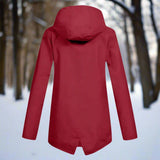 Impermeable con capucha para mujer, elegante, resistente a la intemperie y cómodo.
