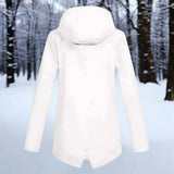 Impermeable con capucha para mujer, elegante, resistente a la intemperie y cómodo.